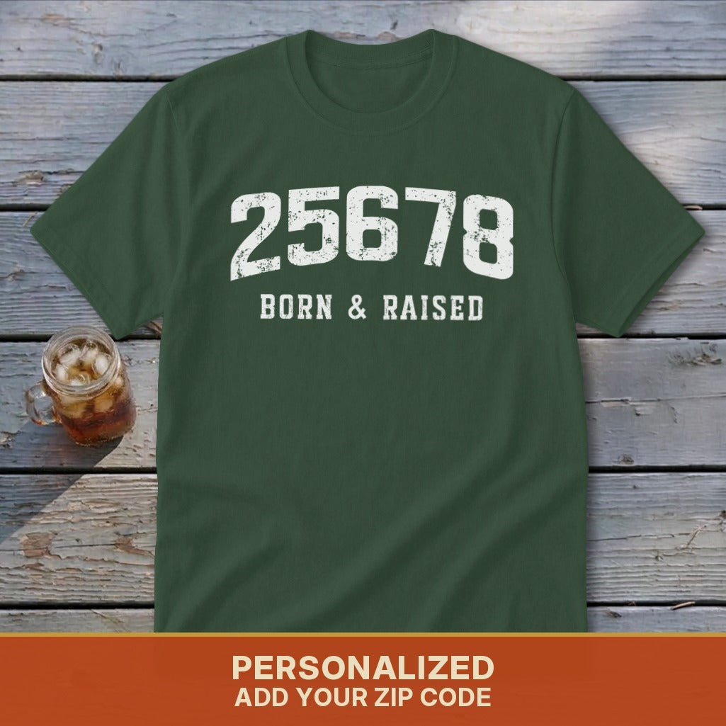 Zip Code Born & Raised Youth Tee