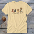 Mama bear and cubs graphic with text "No matter how you say it, you're still my babies."