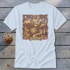 Light blue t-shirt with "Echoes From The Ridge" and Appalachian music graphic.
