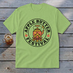 Apple Butter Festival graphic with kettle over campfire.