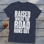 Raised Where the Road Runs Out Softstyle Tee