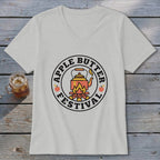 T-shirt with "Apple Butter Festival" circular logo featuring a kettle over a campfire.