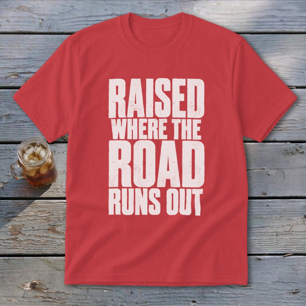 Raised Where the Road Runs Out Youth Tee