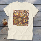Cream t-shirt with "Echoes from the Ridge Appalachian Music & Picking Celebration" graphic.